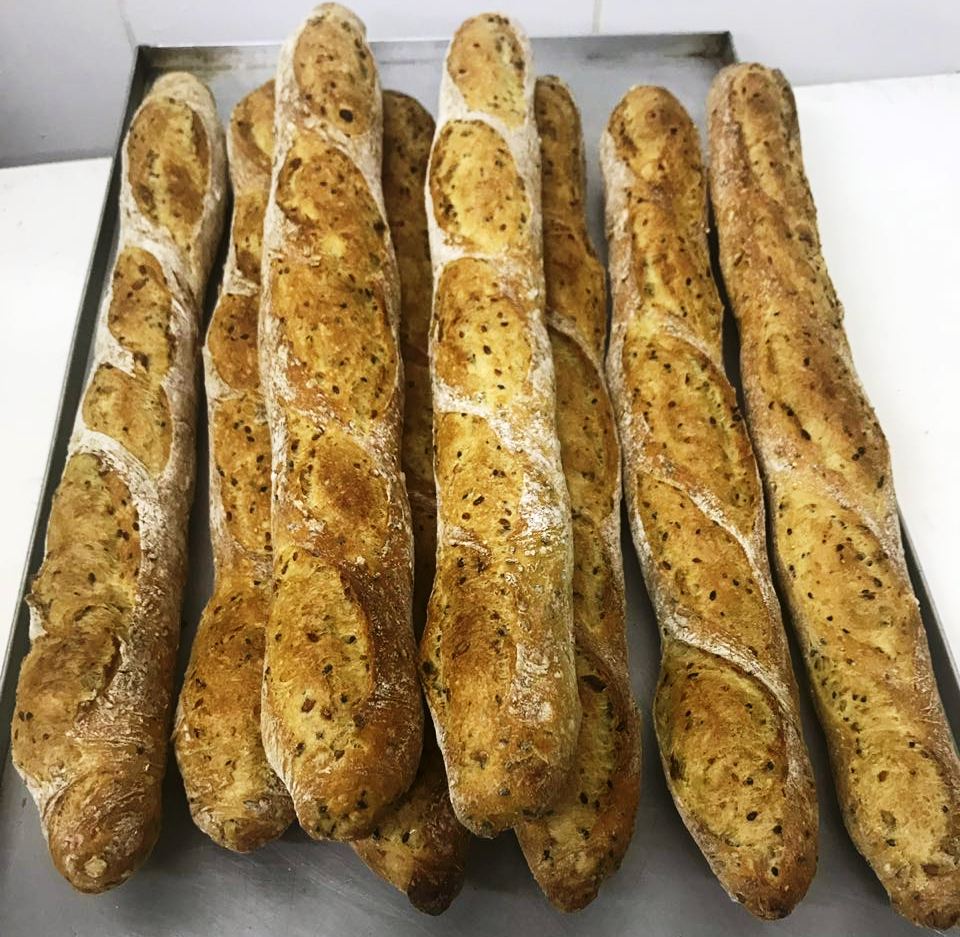 Baguette 9 Grãos Com Açafrão